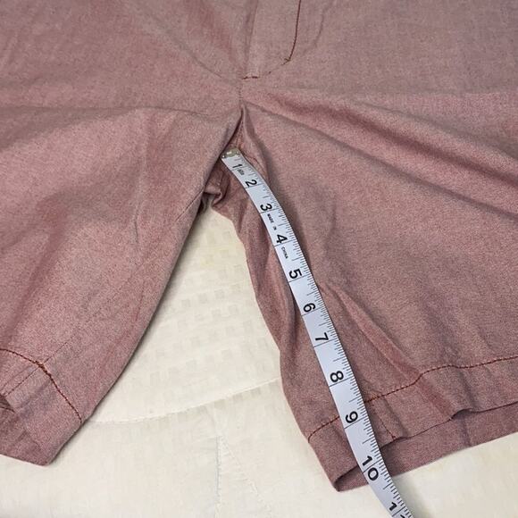 Shorts Men’s IZOD flat Front shorts 32 Light Red - Picture 14 of 15